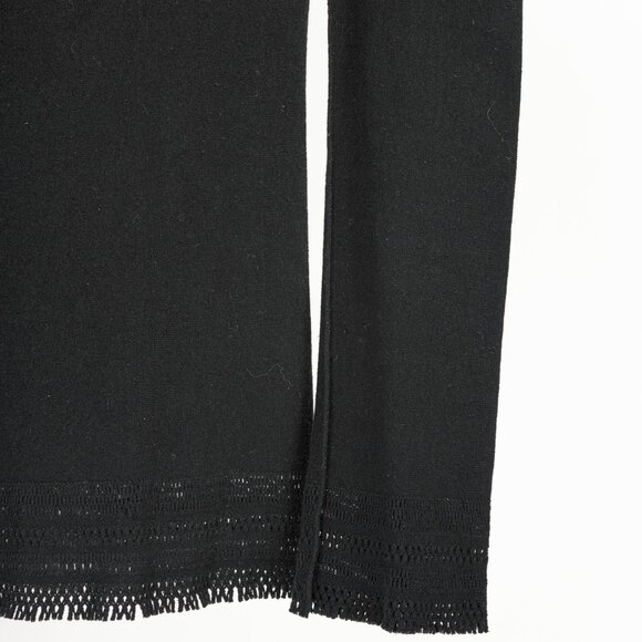 Issey Miyake Fete A-Poc Black Knit Pointelle Turtleneck - Picture 5 of 9